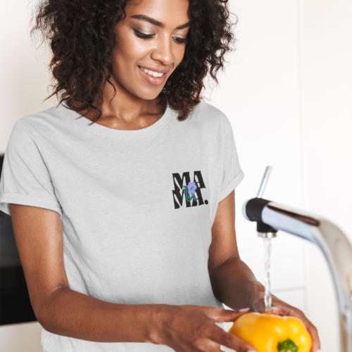 MAMA Bold Floral Tee – Strength in Simplicity